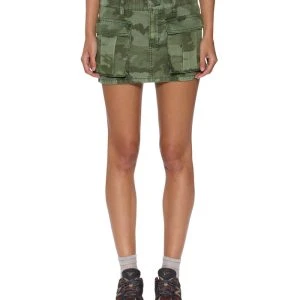 micro mini cargo skirt hash camo